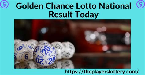 winners golden chance lotto result